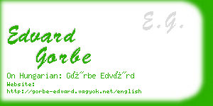 edvard gorbe business card